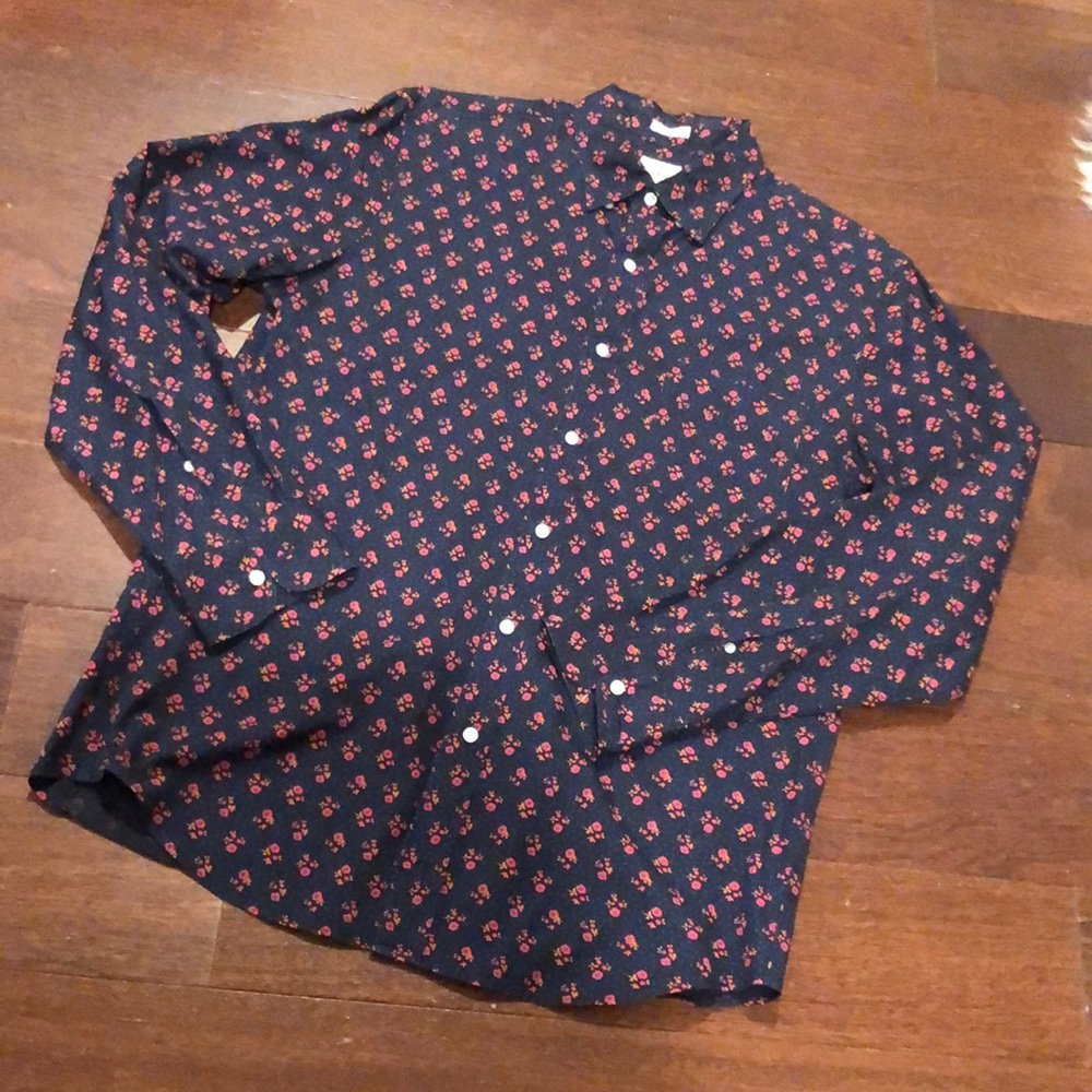 JCrew 🎉host pick✨🎈floral stretch slim button down shirt